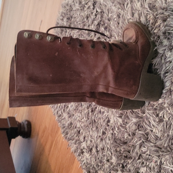 Brown leather boots size 7 - Picture 3 of 3